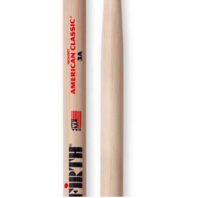 Vic Firth 3A American Classic 3A Hickory Wood Tip Drumsticks image 1