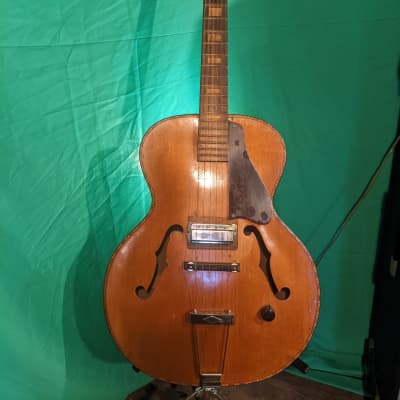 S.S. Stewart Electric Archtop 1950s Natural image 1