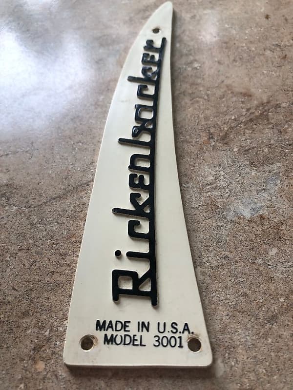 Vintage 1980 Rickenbacker 3001 Bass Truss Rod Cover | Reverb