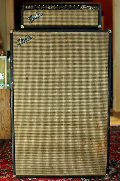 1966 Fender Dual Showman Head and JBL loaded 2x15 Cabinet image 1
