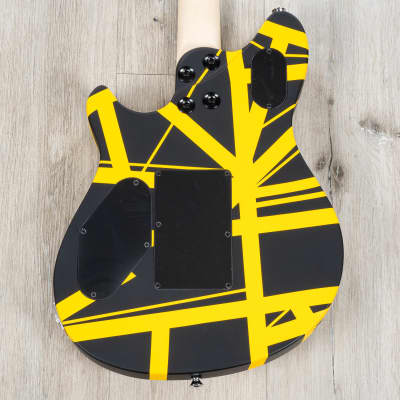EVH Wolfgang Special Guitar, Ebony Fretboard, Satin Striped Black / Yellow image 9