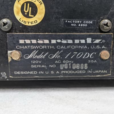 Vintage Marantz 170DC Power Amplifier - Tested & Working image 15