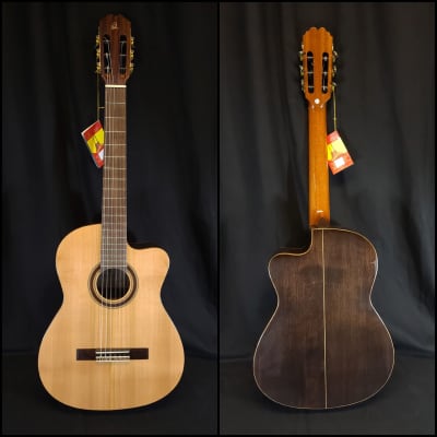 Admira Virtuoso ECF Cutaway Acoustic Electric Nylon String Classical Guitar Made in Spain image 2