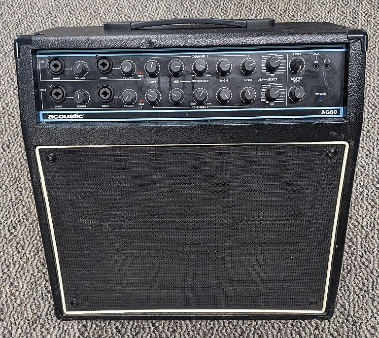 Acoustic AG60 2x8" 60W Acoustic Guitar Combo Amp Used Reverb