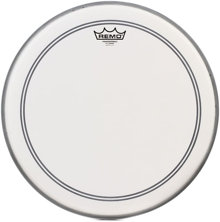 Remo Powerstroke P3 Coated Bass Drumhead - 16 inch with 2.5 inch Impact Pad image 1