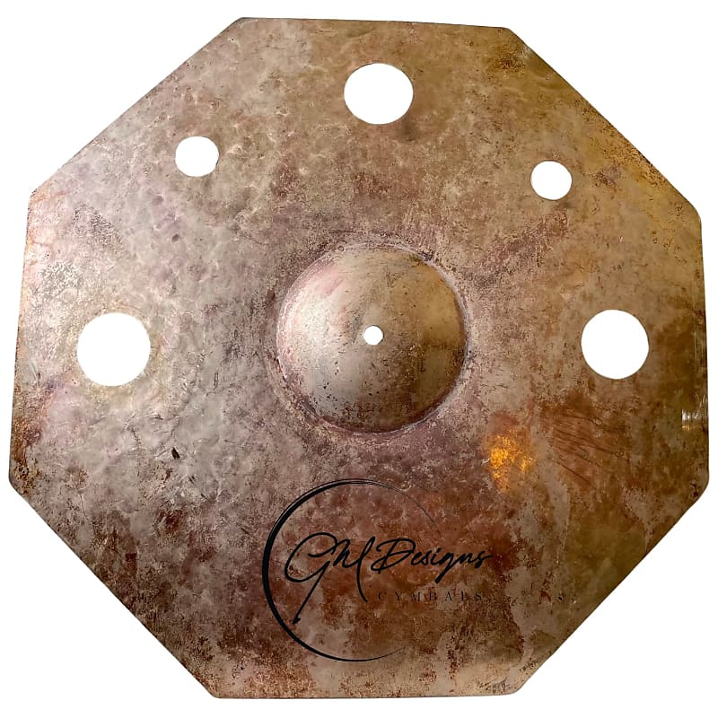 21" GM Designs Octagon FX Ride Cymbal Raw, Dark and Dirty! Reverb