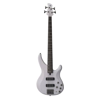 Yamaha TRBX504 4-String HH Bass, Rosewood Fretboard, Translucent White image 1