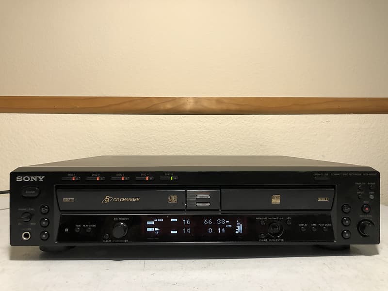 Sony RCD-W500C CD Changer 5 Compact Disc Recorder Burner Dubbing