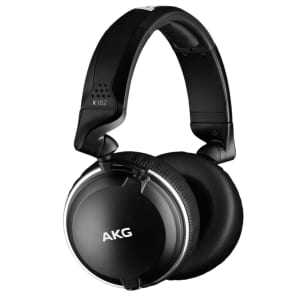 AKG K182 Closed-Back On-Ear Reference Monitor Headphones