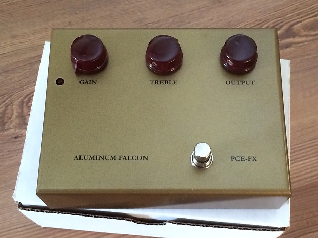 PCE-FX Aluminum Falcon V1 Klon Centaur Klone Gold w/ Davies