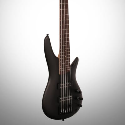Ibanez SR306E Electric Bass, 6-String, Weathered Black image 5