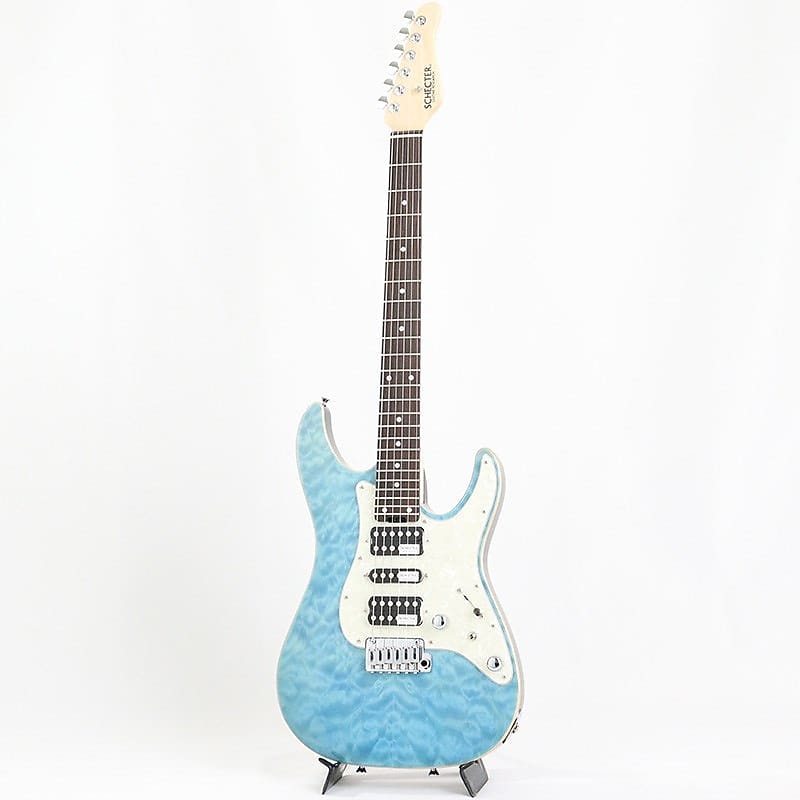 ギター SCHECTER SD-2-24-VTR-AS-MW BLUE SCHECTER SD-2-24-AL-VTR (Aqua Blue/Rosewood) | Reverb