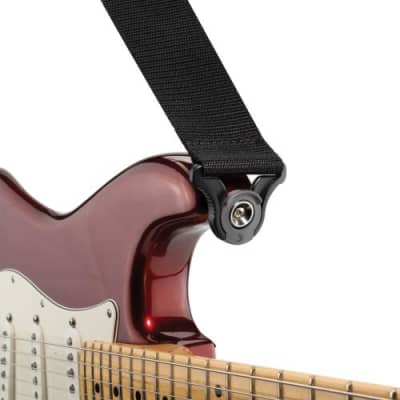 D'Addario Auto Lock Polypropylene Guitar Strap - Silver image 2