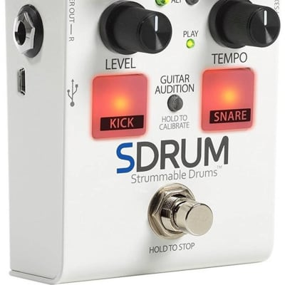 Digitech SDRUM Strummable Drums Automatic Drummer Pedal w/ Cloth 