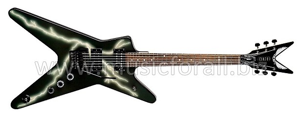 Dean BBOLT Dimebag Black Bolt Floyd ML Lightning Graphic Guitar
