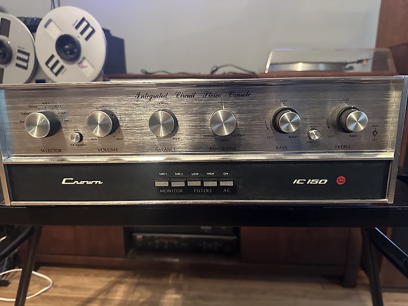 Crown IC-150 Preamplifier IC-150 1970’s - Silver  			