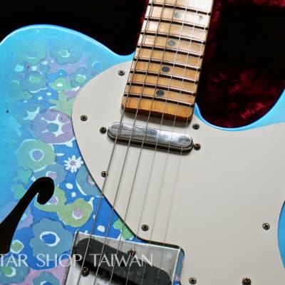 2018 Fender Custom Shop NAMM Limited Edition 50's Thinline Telecaster Relic-Blue Flower. image 6