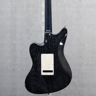 Used Tom Anderson Guitarworks Raven Superbird - Black w/ White Dog Hair image 4
