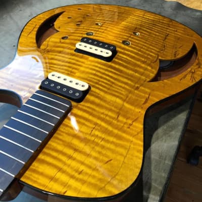 Marchione Semi-Hollow Maple / Mahogany Guitar  --   Brazilian Rosewood Fingerboard  -- image 15