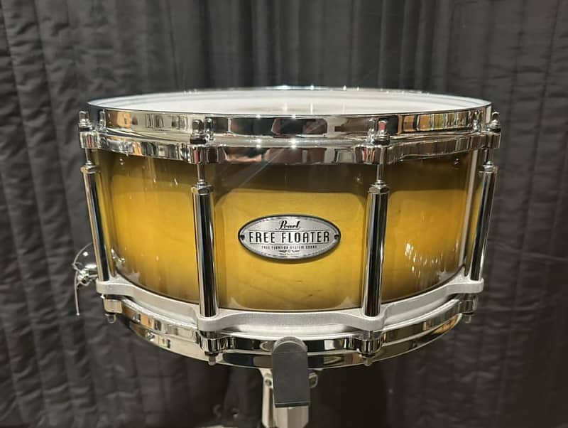 Pearl Free Floating System Maple Fiberglass Snare Drum 14x6.5