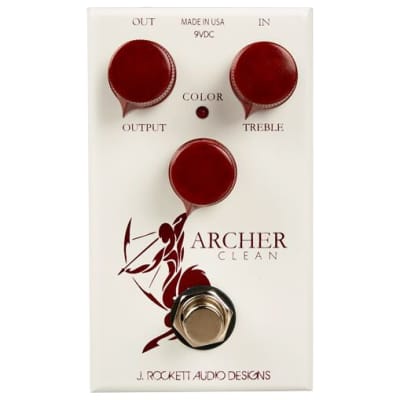 J.Rockett Archer Clean - Color Boost Guitar Effects Pedal image 1