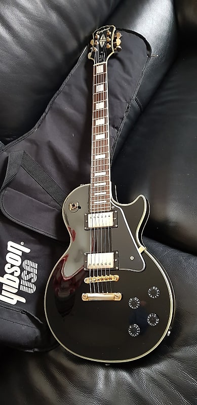 Epiphone Les Paul Custom. 2006 China. Gloss Black. VGC | Reverb