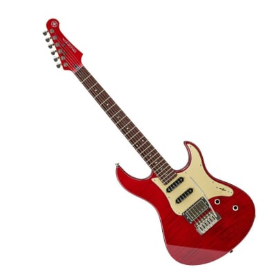 Yamaha PAC612VIIFMX Pacifica 6-String, Right-Handed Electric Guitar with Solid Alder Body, Flamed Maple Top, Maple Neck, Rosewood Fingerboard, and Gloss Finish (Fired Red) image 4