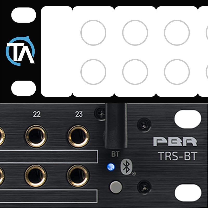 Single - Blank Patch Bay Labels Compatible with Black Lion PBR TRS-BT by Trace Audio image 1