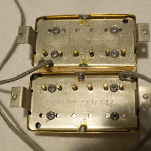 Late 1980s Early 1990s Gibson Original 490R 490T Series Pickups Gold image 2