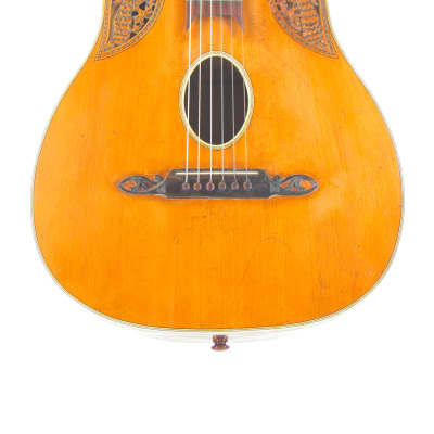 Coat of arms romantic guitar ~1910 - rare and unique - similar to Hermann Hauser, Richard Jacob Weissgerber + video! image 2
