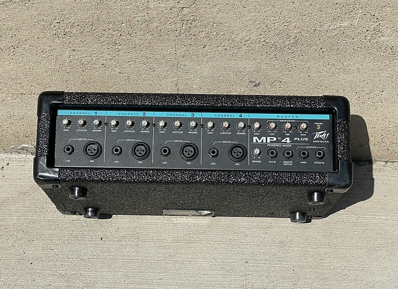 Peavey USA MP4 Plus Channel Powered Mixer w Reverb XLR 1/4 - Main Image