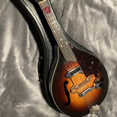 Vintage Gretsch New Yorker Mandolin w D’Armond / Dearmond  pickup 50’s - 60’s - Sunburst folk w orig. case image 4
