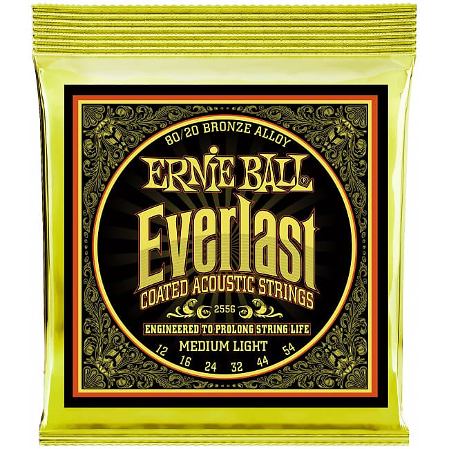 ERNIE BALL 2556 Everlast Bronze 012-054 Coated Saiten für Akustikgitarre, Medium Light image 1