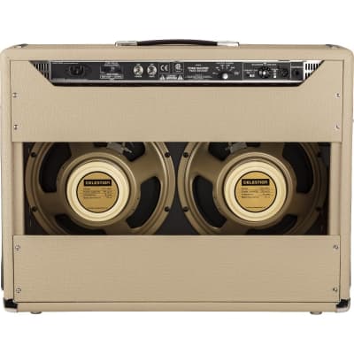 Fender Tone Master Twin Reverb 2x12" 85 Watt Solid State Guitar Combo Amplifier - Blonde image 4