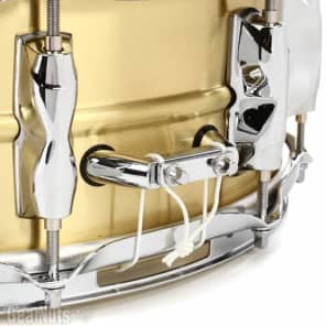 Yamaha Recording Custom Brass Snare Drum - 5.5 x 14-inch - Brushed image 7