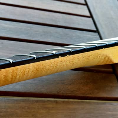 Musikraft Maple/Rosewood Stratocaster Neck Oil Finish 1957 V-Shape, Vintage Compound Radius, SS Frets image 14