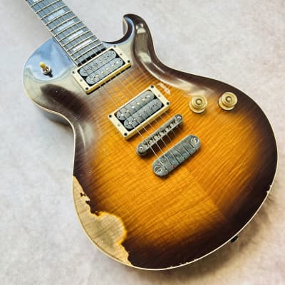 Dean USA Leslie West Signature Tattered N Torn Relic 2021 - Trans Brazilia Burst image 12