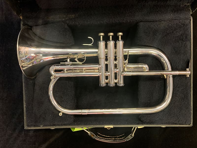 Getzen Silver Capri Flugelhorn Cleaned and Serviced Excellent Condition image 1