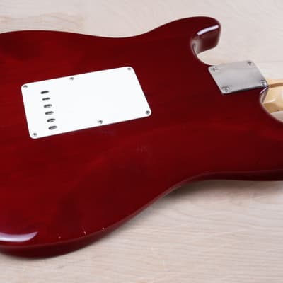Fender Highway One Stratocaster 2002 Crimson Red Transparent w/ Hard Case image 12