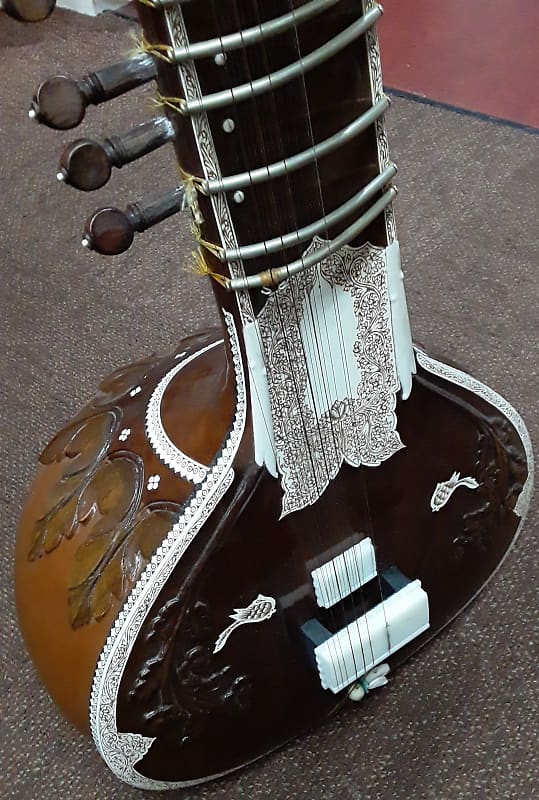 P. & Brothers double Gourd Sitar w/case image 1