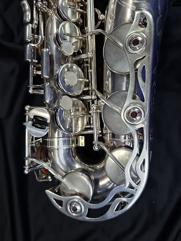 Yamaha YAS-62S Silver Alto Saxophone Purple Logo | Reverb