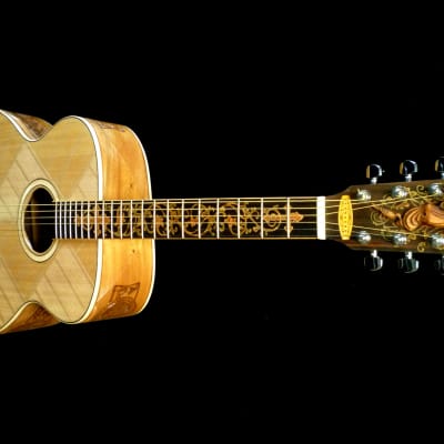 Blueberry Handmade Acoustic Guitar Jumbo Size 
