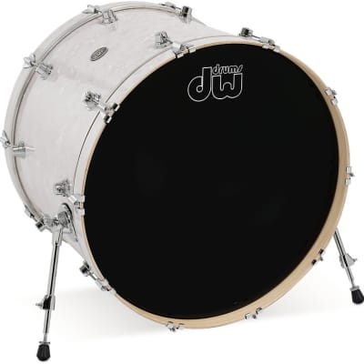 DW Performance Series Bass Drum - 18 x 24 inch - White Marine FinishPly image 1