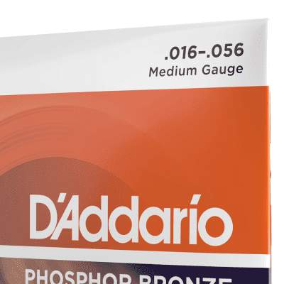 D'Addario EJ42 Phosphor Bronze Resophonic 16-56 Guitar Strings image 2