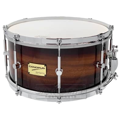 Immagine Canopus Mahogany Snare Drum 14x7 Brown Burst Lacquer w/Single Flanged Hoops - 1