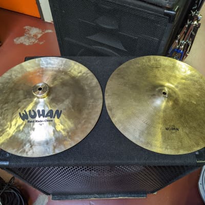 Near New Wuhan Cymbal Set -16" Thin Crash Cymbal & 16" China Cymbal - Look & Sound Excellent! image 1