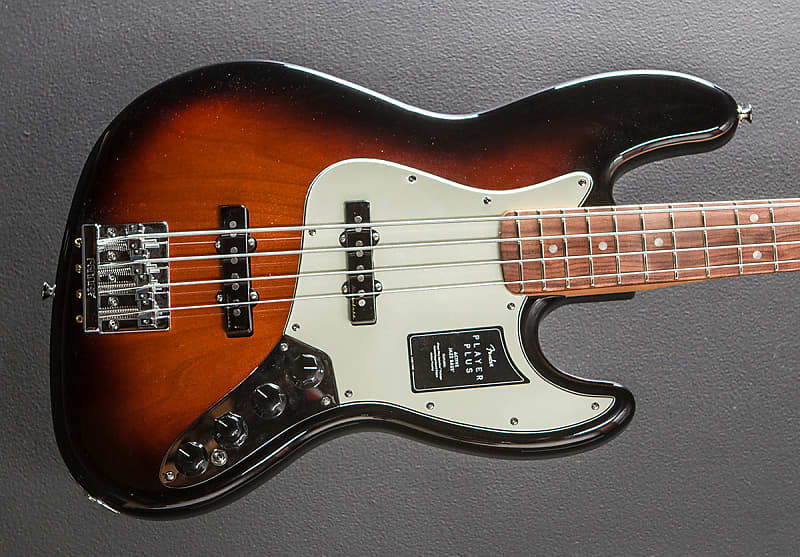 Fender Player Plus Jazz Bass - 3 Color Sunburst w/Pau Ferro image 1