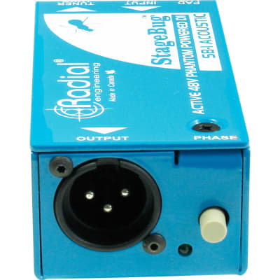 Radial StageBug™ SB-1 Active Acoustic DI - 48v Phantom Powered Direct Box image 3