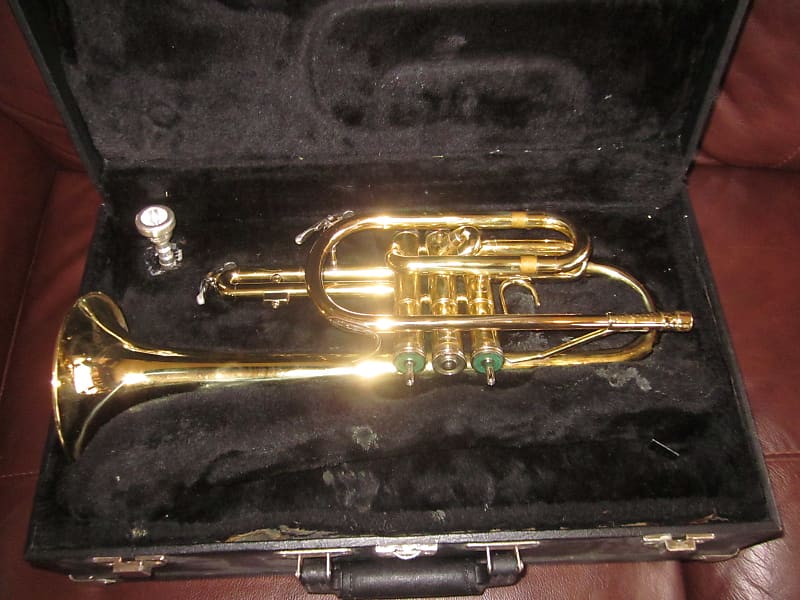 Holton C602 Student Bb Cornet with 7C Mouthpiece and Hard Case #226257 Not Playable - Needs Work! image 1