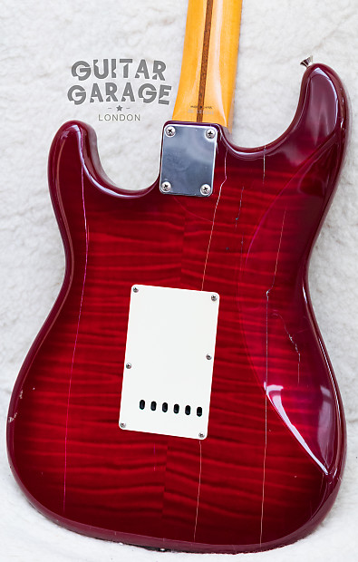 1994 Fender Japan Vintage Stratocaster Foto Flame guitar, V